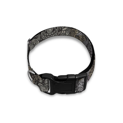 Indian Boho Elephant Pattern Print Dog Collar