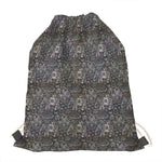 Indian Boho Elephant Pattern Print Drawstring Bag
