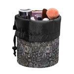 Indian Boho Elephant Pattern Print Drawstring Makeup Bag