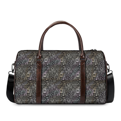 Indian Boho Elephant Pattern Print Duffle Bag