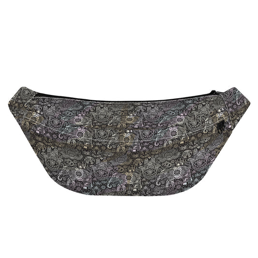 Indian Boho Elephant Pattern Print Fanny Pack