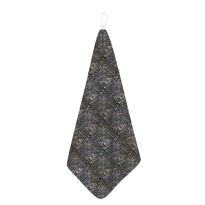 Indian Boho Elephant Pattern Print Hand Towel