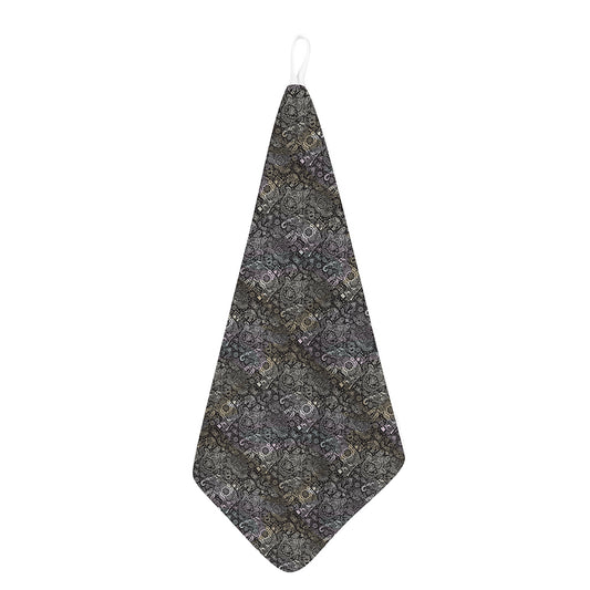 Indian Boho Elephant Pattern Print Hand Towel