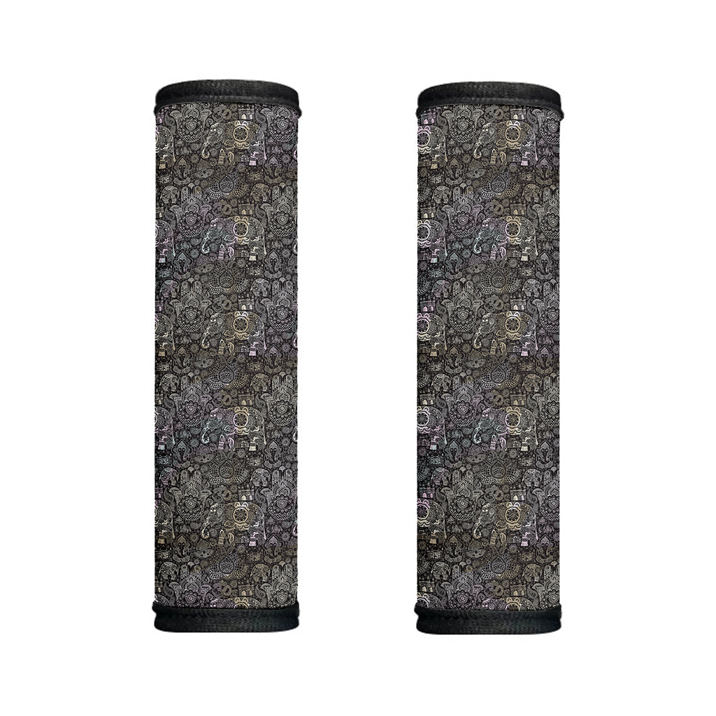 Indian Boho Elephant Pattern Print Handle Covers