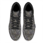 Indian Boho Elephant Pattern Print High Top Leather Sneakers