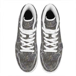 Indian Boho Elephant Pattern Print High Top Leather Sneakers