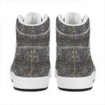 Indian Boho Elephant Pattern Print High Top Leather Sneakers