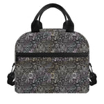 Indian Boho Elephant Pattern Print Insulated Lunch Bag
