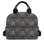 Indian Boho Elephant Pattern Print Insulated Lunch Bag