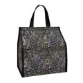 Indian Boho Elephant Pattern Print Insulated Lunch Tote