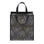 Indian Boho Elephant Pattern Print Insulated Lunch Tote