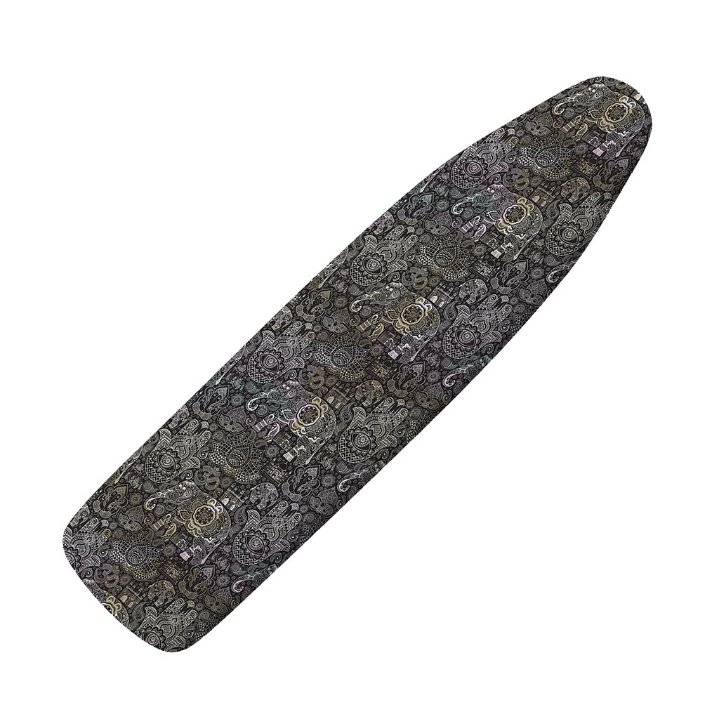 Indian Boho Elephant Pattern Print Ironing Board Cover
