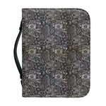 Indian Boho Elephant Pattern Print Leather Bible Cover
