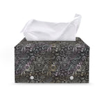 Indian Boho Elephant Pattern Print Leather Tissue Box Cover