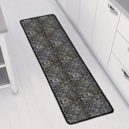 Indian Boho Elephant Pattern Print Long Kitchen Mat