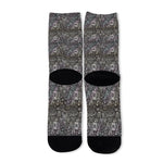 Indian Boho Elephant Pattern Print Long Socks
