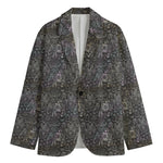 Indian Boho Elephant Pattern Print Men's Blazer