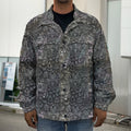 Indian Boho Elephant Pattern Print Men's Shirt Jacket