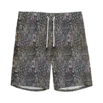 Indian Boho Elephant Pattern Print Men's Sports Shorts