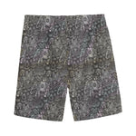Indian Boho Elephant Pattern Print Men's Sports Shorts