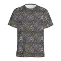 Indian Boho Elephant Pattern Print Men's Athletic T-Shirt