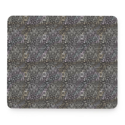 Indian Boho Elephant Pattern Print Mouse Pad