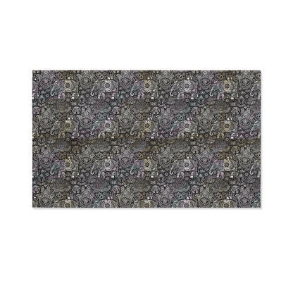 Indian Boho Elephant Pattern Print Polyester Flag