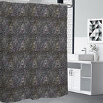 Indian Boho Elephant Pattern Print Premium Shower Curtain