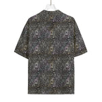 Indian Boho Elephant Pattern Print Rayon Hawaiian Shirt