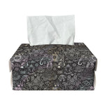 Indian Boho Elephant Pattern Print Rectangle Tissue Box Cover
