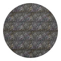Indian Boho Elephant Pattern Print Round Blanket