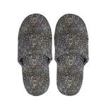 Indian Boho Elephant Pattern Print Slippers