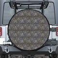 Indian Boho Elephant Pattern Print Tire Cover