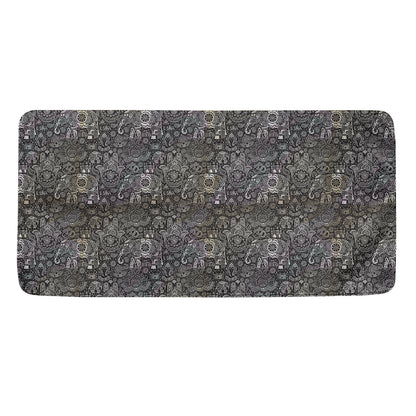 Indian Boho Elephant Pattern Print Towel