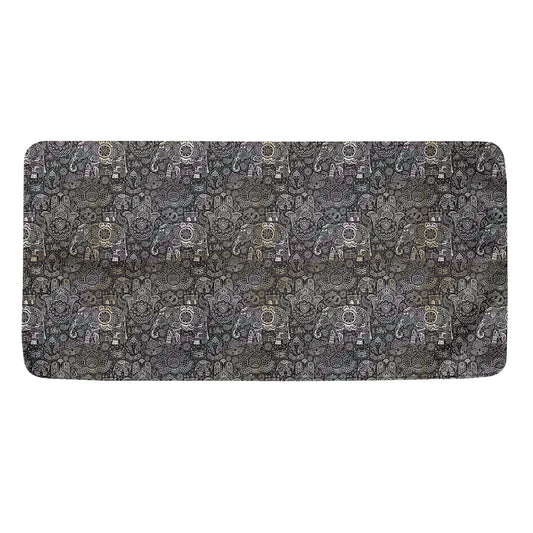 Indian Boho Elephant Pattern Print Towel