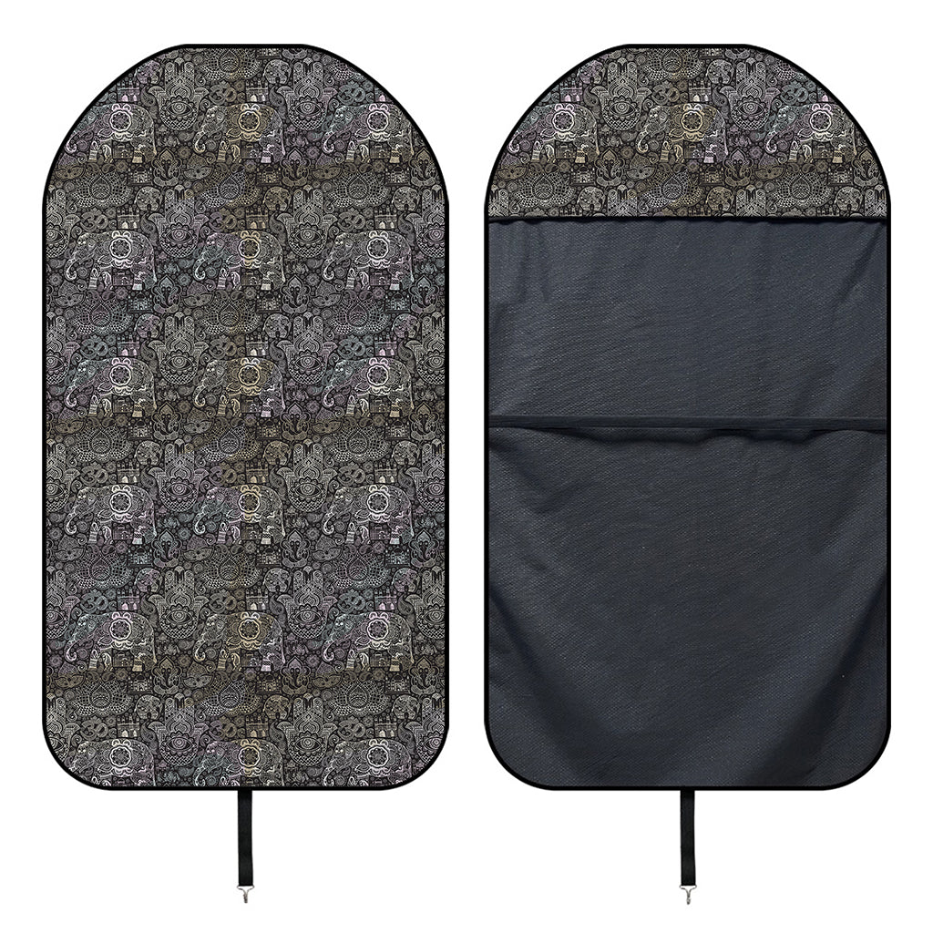 Indian Boho Elephant Pattern Print Waterproof Car Seat Cover