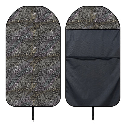 Indian Boho Elephant Pattern Print Waterproof Car Seat Cover