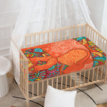 Indian Boho Hippie Elephant Print Baby Crib Sheet