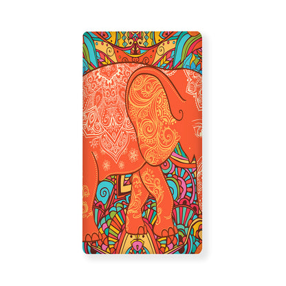 Indian Boho Hippie Elephant Print Baby Crib Sheet