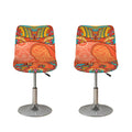 Indian Boho Hippie Elephant Print Bar Stool Covers