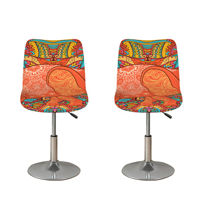 Indian Boho Hippie Elephant Print Bar Stool Covers