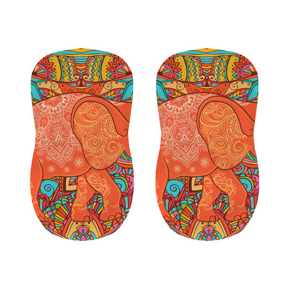 Indian Boho Hippie Elephant Print Bar Stool Covers