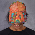 Indian Boho Hippie Elephant Print Baseball Cap