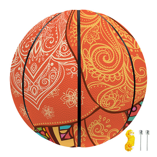 Indian Boho Hippie Elephant Print Basketball