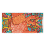 Indian Boho Hippie Elephant Print Beach Towel