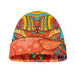 Indian Boho Hippie Elephant Print Beanie