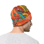 Indian Boho Hippie Elephant Print Beanie