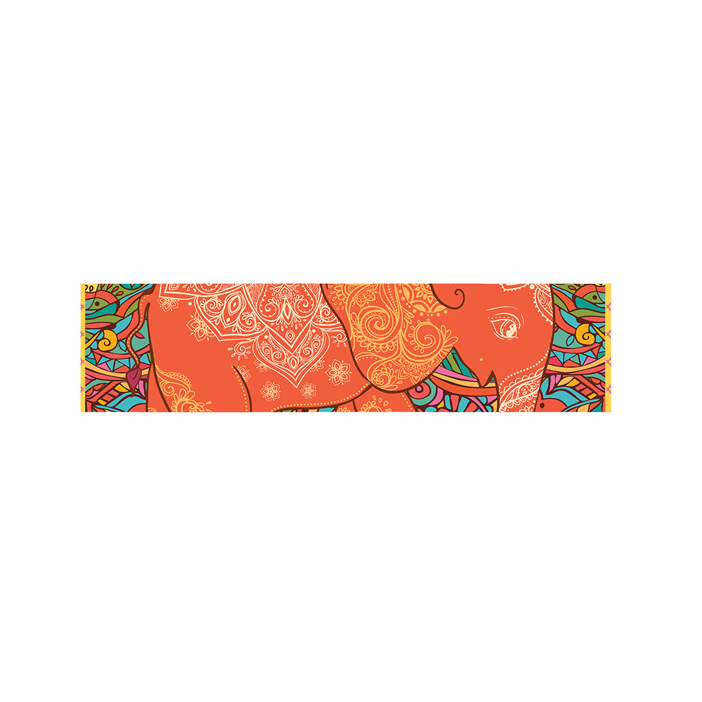 Indian Boho Hippie Elephant Print Bed Runner