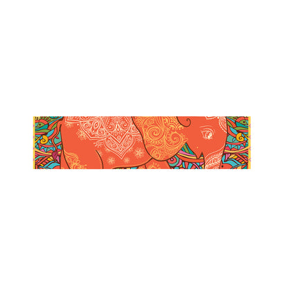 Indian Boho Hippie Elephant Print Bed Runner