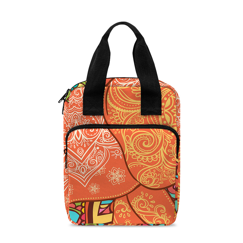 Indian Boho Hippie Elephant Print Bible Tote Bag